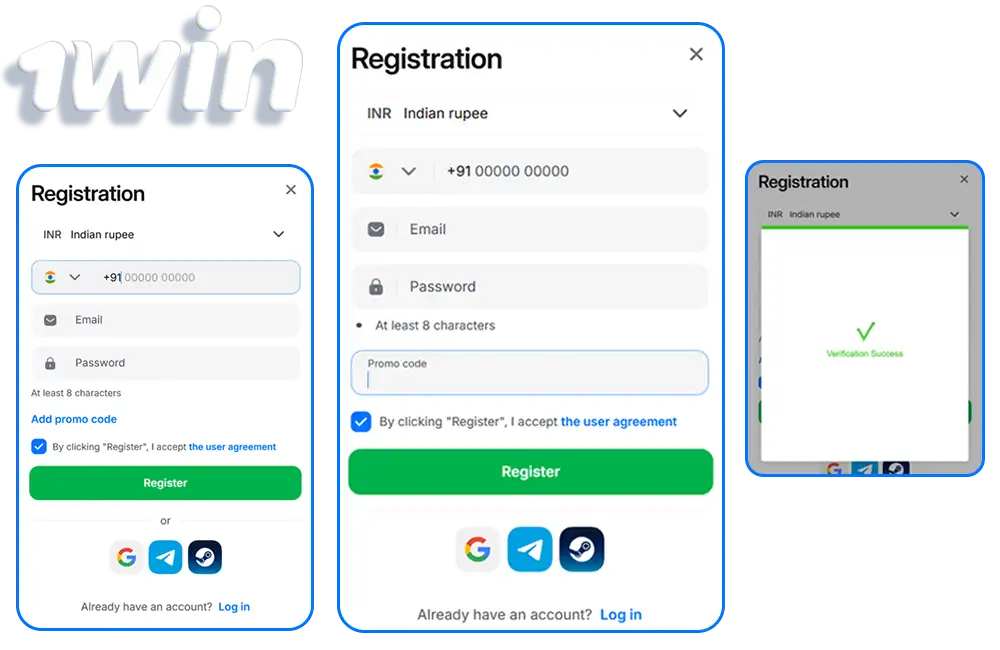 Create Your Account Today on 1win