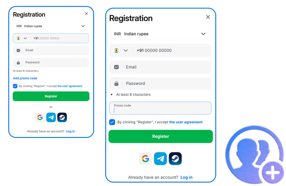 How to Register in 1win India